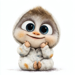 Obraz premium Doll on a white background.