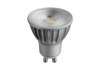 Gu10 led spotlight bulb saving energy concept