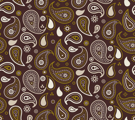 Exotic retro of spa motif. Wear Indian cucumber to ornament rug. Background classical a vector stylish.