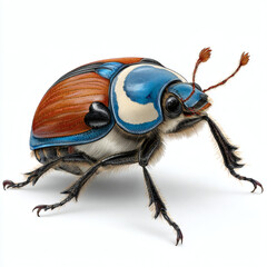 ladybug on white background