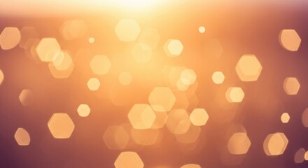 Soft focus bokeh lights background warm golden orange festive celebration party ambiance