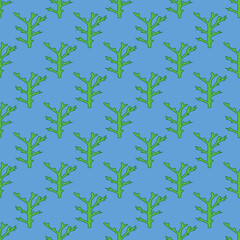 Seaweed seamless pattern