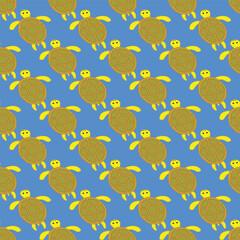 Turtle seamless pattern