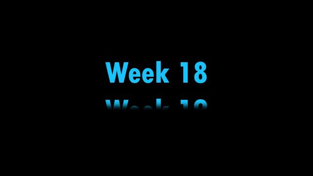 Dynamic scrolling year timeline animation counting years months from  week1 to week 20 new design tech history smooth seamless motion