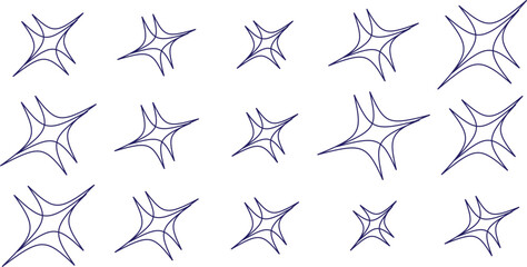 A pattern of blue starburst shapes creates a dynamic and eyecatching design element for various creative projects