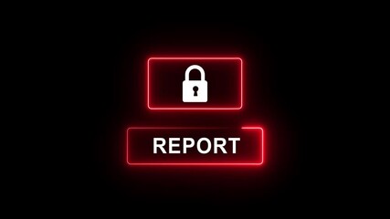 To stop corruption, individuals must take action and report any suspicious activities to ensure accountability and transparency. on neon line rectangle box animation. 4k