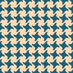 Seamless teal and beige abstract geometric pattern.  Modern, elegant design ideal for textile prints, website backgrounds, or packaging.