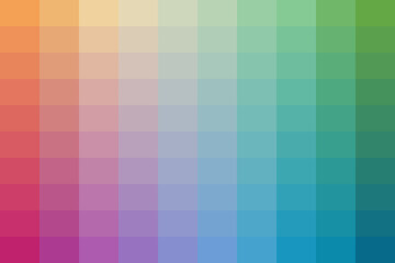 A vibrant gradient of colors transitioning smoothly from warm reds and oranges through purples and blues to greens and yellows, creating a visually appealing spectrum