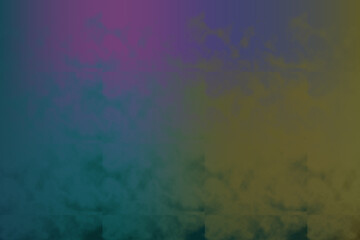 A gradient of purple and teal colors blends across the image, creating a moody and atmospheric backdrop with subtle cloudlike textures