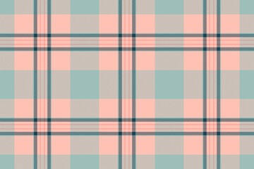 Pastel plaid pattern. Classic tartan design for fabric, textile, or background. Seamless texture offering a traditional and versatile visual.