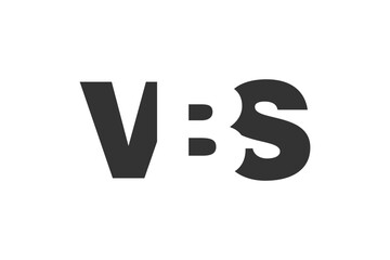 VBS logo design. Initial letter V B S bold font style for tech startups, consulting, corporate branding. Creative company name, headlines typography identity, trendy logotype.
