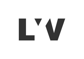 LYV logo design. Initial letter L Y V bold font style for tech startups, consulting, corporate branding. Creative company name, headlines typography identity, trendy logotype.