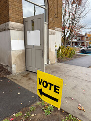 Jour de vote pour les élections au Quebec, Canada	
