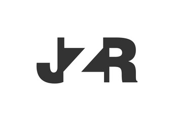 JZR logo design. Initial letter J Z R bold font style for tech startups, consulting, corporate branding. Creative company name, headlines typography identity, trendy logotype.