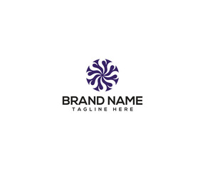Obraz premium Abstract Geometric Logo: A visually stunning logo featuring an abstract geometric design, ideal for representing innovation, technology, or creative ventures.
