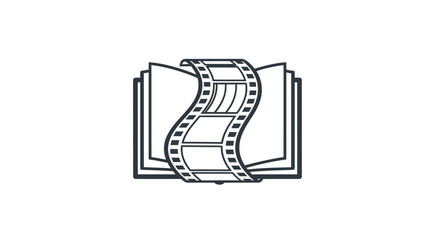 Visual narrative concept combining literature and cinema, an innovative storytelling fusion, film