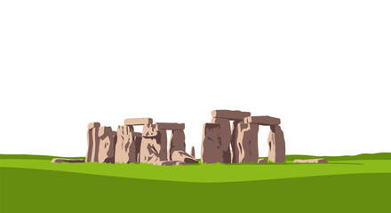 Mystical standing stones at Stonehenge England prehistorical monument landmark wonder