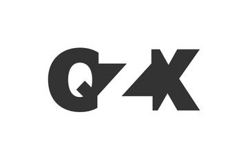 QZX logo design. Initial letter Q Z X bold font style for tech startups, consulting, corporate branding. Creative company name, headlines typography identity, trendy logotype.