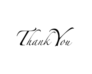 Thank you calligraphy PNG, no background
