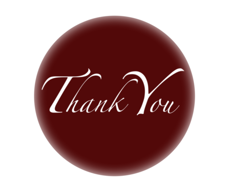 Thank you calligraphy PNG, no background
