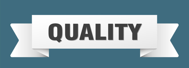 quality ribbon isolated on transparent background. quality ribbon