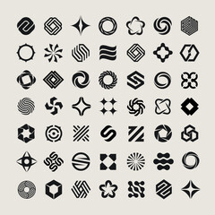 Set of vector logo design templates. Abstract icons.	
