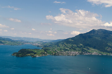 Fototapeta premium Contemplative Mountain Scene:&nbsp;A peaceful, powerful landscape that encourages thought and reflection. Suitable for wellness, mental health, and artistic/cinematic projects.