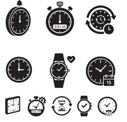 Vintage timepiece illustration with classic watch elements