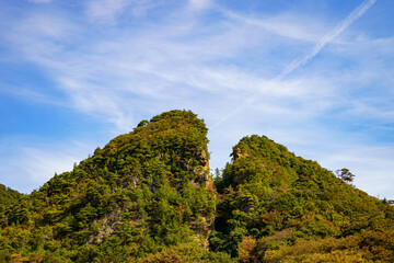 世界遺産になった観光名所の佐渡金山の道遊の割戸