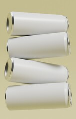 Realistic 250ml Slim Soda Can for Branding Showcase