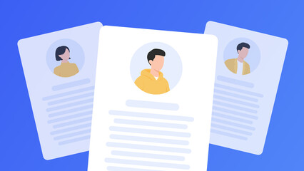 Resume cv candidate profiles hiring banner