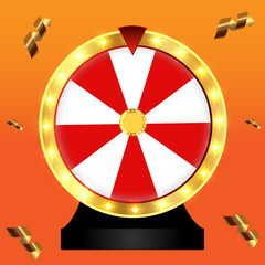 Lucky Spin Wheel Vector Illustration Wheel of fortune 