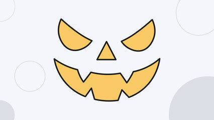 Halloween pumpkin jack o lantern face