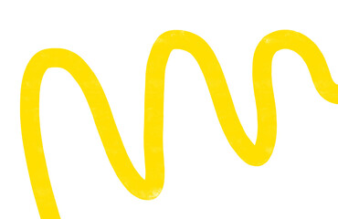 Hand made Yellow scribble line hand drawn doodle style vector element for design and decoration Transparent PNG