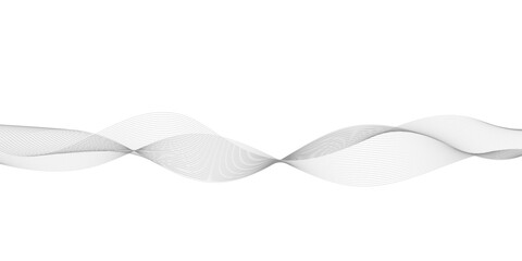 Abstract wave blend lines on transparent background. Design for banner, wallpaper, background and many more.	