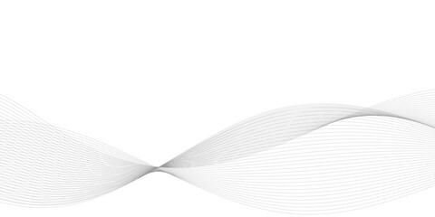 Abstract wave blend lines on transparent background. Design for banner, wallpaper, background and many more.	