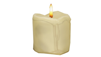 3d rendering candle