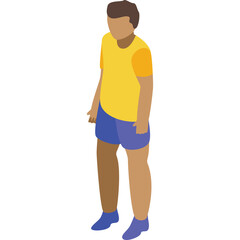 young man in blue shirt