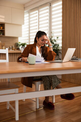 Angry And Confused Woman Working From Home