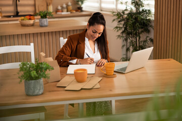Woman Working At Home