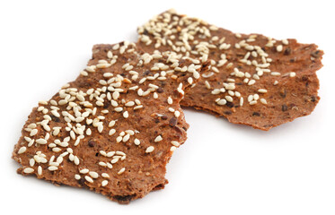Homemade sesame crackers