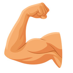 Flexed Biceps Illustration