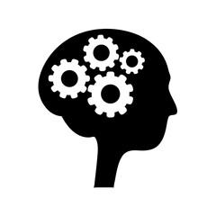 Human Mind with Gears Represents Ideas, Thinking, Processes, and Creativity