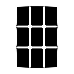 Abstract black and white grid pattern resembling tictactoe board