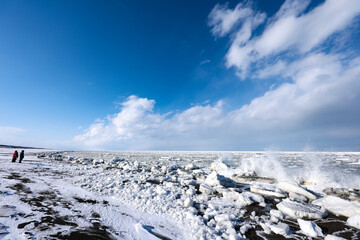オホーツク海岸に流氷到来