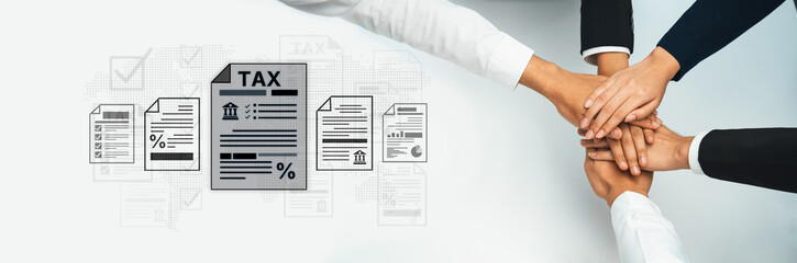 Concept of international taxation. This represents global tax laws and financial regulations for...