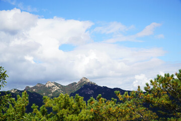 the scenery of Bukhansan Mountain