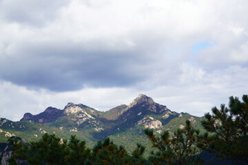 the scenery of Bukhansan Mountain