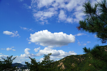 the scenery of Bukhansan Mountain