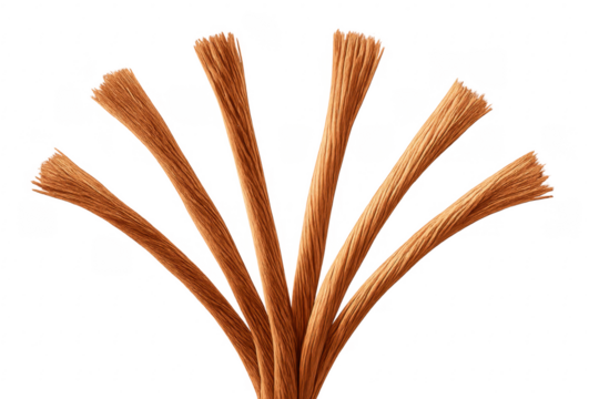 Copper wires arranging, forming an industrial material